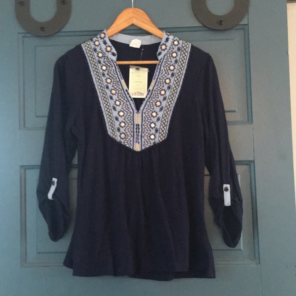 Anthro Navy Top